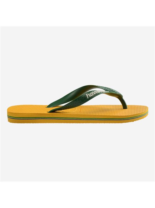 Infradito uomo logo colore yellow HAVAIANAS | BRASIL LOGOPOP YELLOW